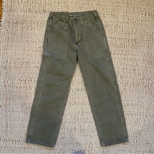 Old Navy Olive Green High-Waisted Pants